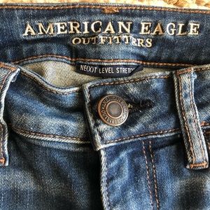 American Eagle distressed skinny jeans